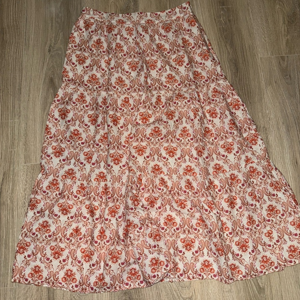 Cynthia Rowley Floral Midi Skirt